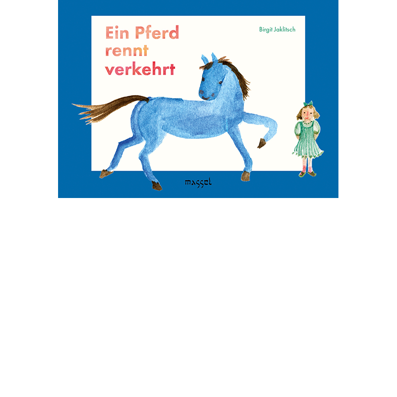 Ein Pferd rennt verkehrt