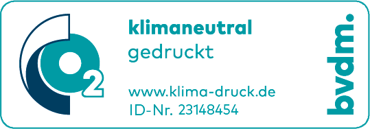 Zertifikat - klimaneutraler Druck