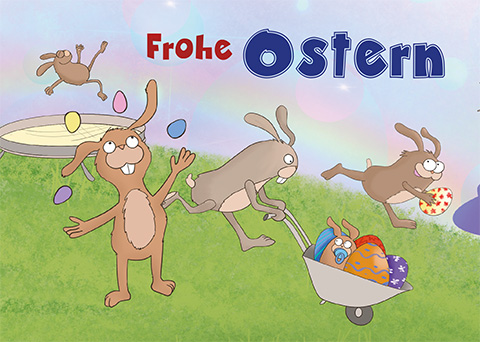 Frosch, Hase und das Dada-Ei