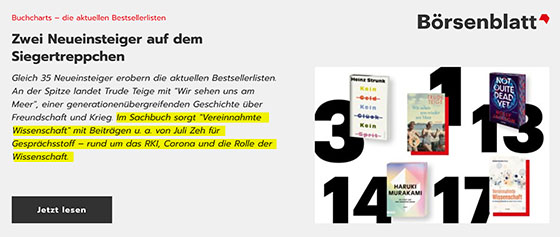 Börsenblatt Bestseller Screenshot