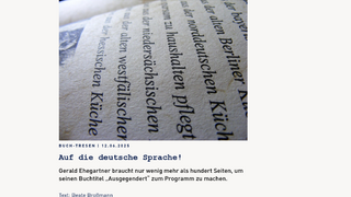 Auf die deutsche Sprache!