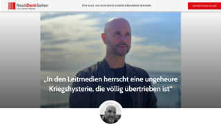 „In den Leitmedien herrscht eine ungeheure Kriegshysterie, die völlig übertrieben ist“