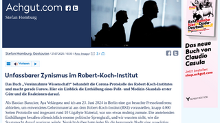 Unfassbarer Zynismus im Robert-Koch-Institut
