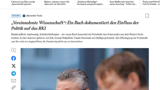 Ein Buch dokumentiert den Einfluss der Politik auf das RKI