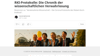 RKI-Protokolle: Die Chronik der wissenschaftlichen Verwahrlosung